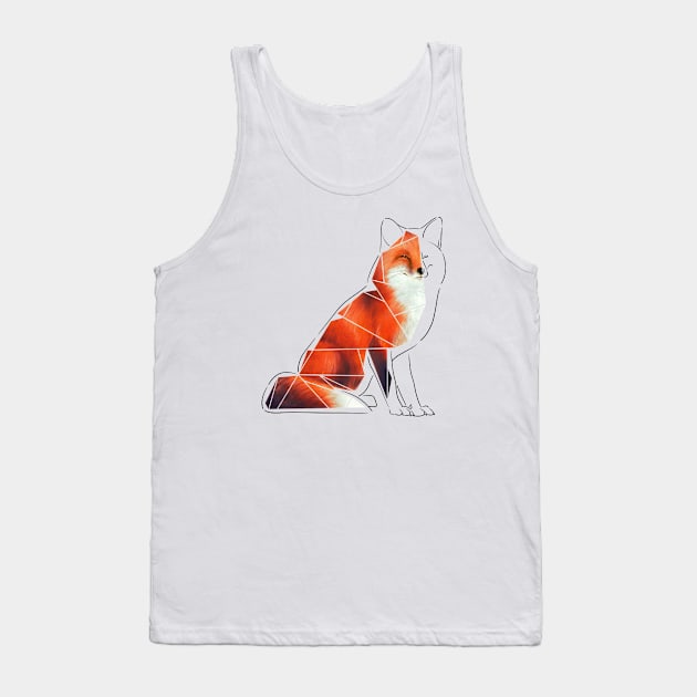 Red Fox Tank Top by ImaginativeWild